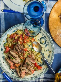 Μοσχαρίσιο steak (Bavette) ολόκληρο, στα κάρβουνα, έξοχο!